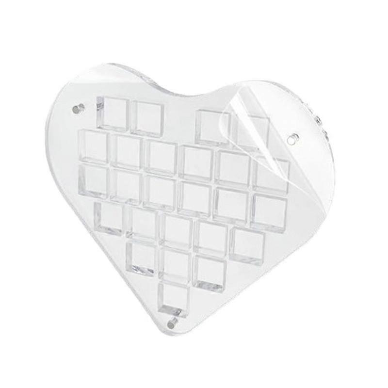 Seashell Storage Box Acrylic Container For Display Heart Shape Gemstone Beads Organizer Small Craft