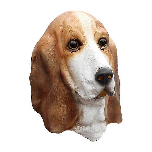 Carnival Mask Halloween Cosplay Funny Animal Headgear Latex Animal Mask Dog Head Funny Scary Prop Visualization
