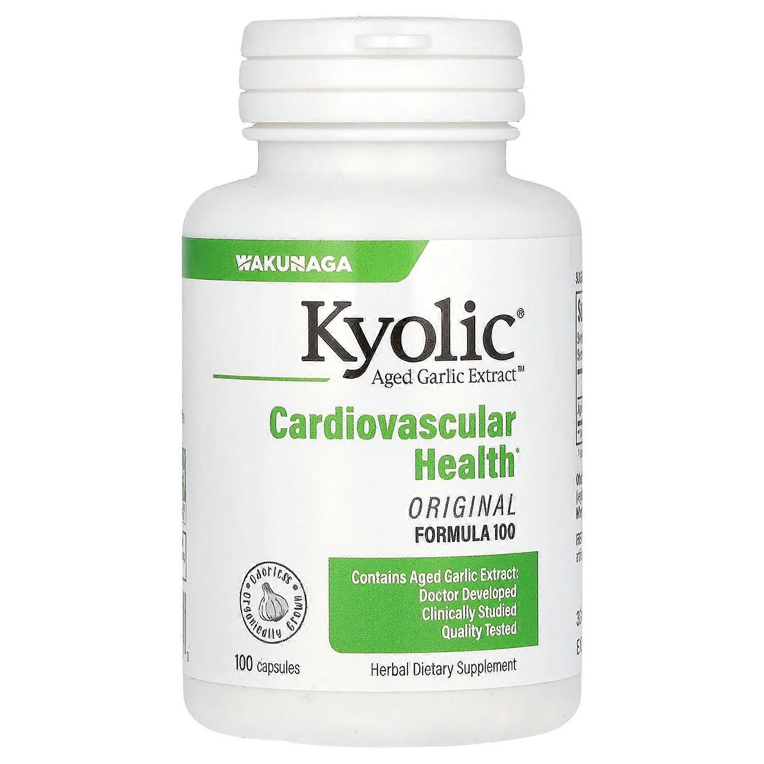 Kyolic, Aged Garlic Extract, Cardiovascular, Original Formula 100, 100 Capsules