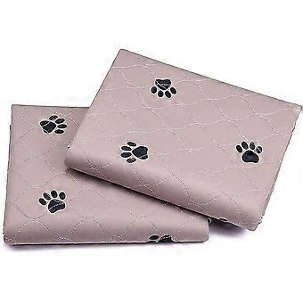 - Reusable Padded Pee Pad And Pet Grooming Gloves, Quick Absorption, Waterproof, Machine Washable, For Puppy Home Training (brown)