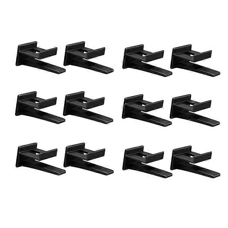 Adhesive Hat Rack Display Hooks for Wall & Door (12 Pack) Baseball Cap Holder, Closet & Storage Org