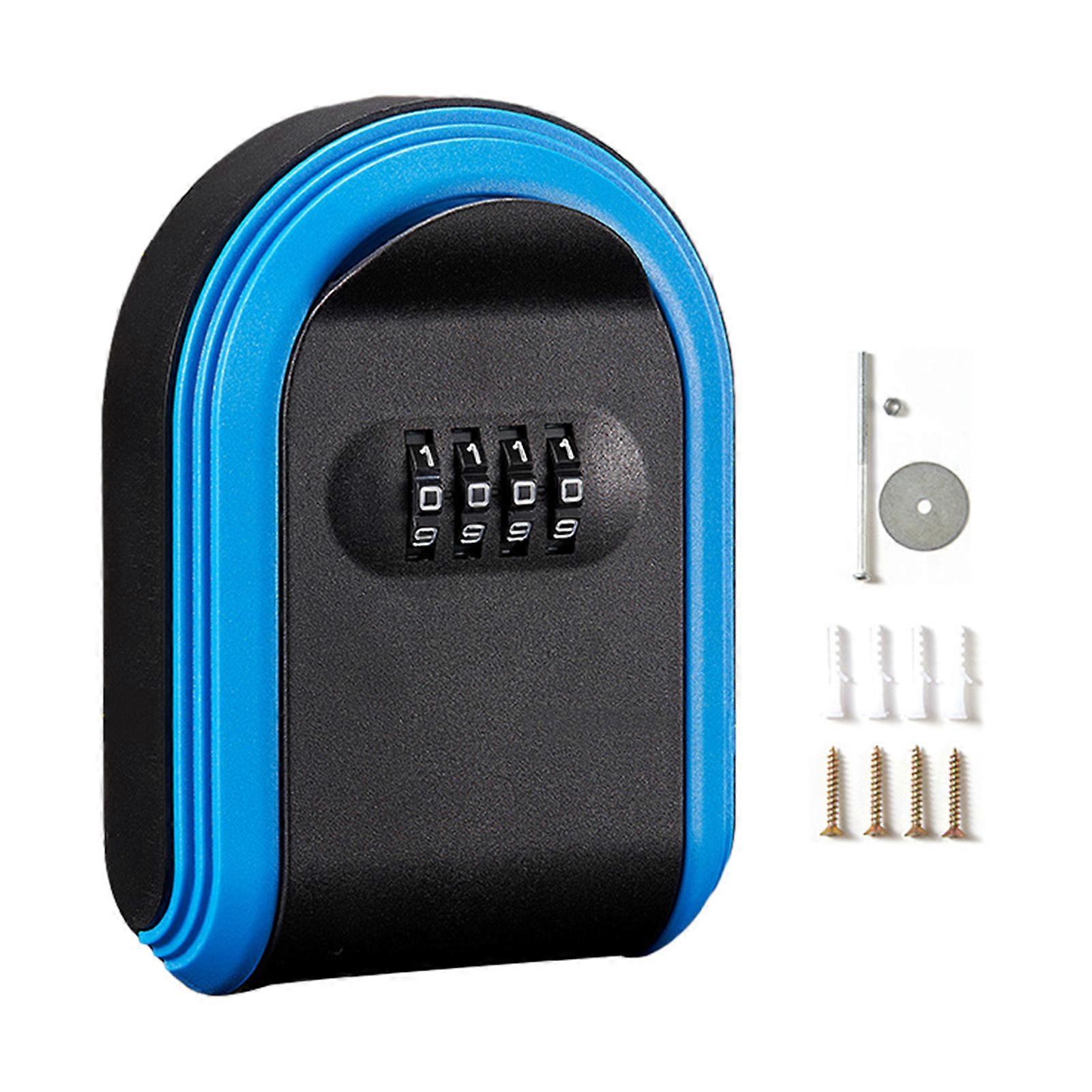 Plastic Key Box with Password Lock Durable Key Safe Storage Lock Box for Homes Key