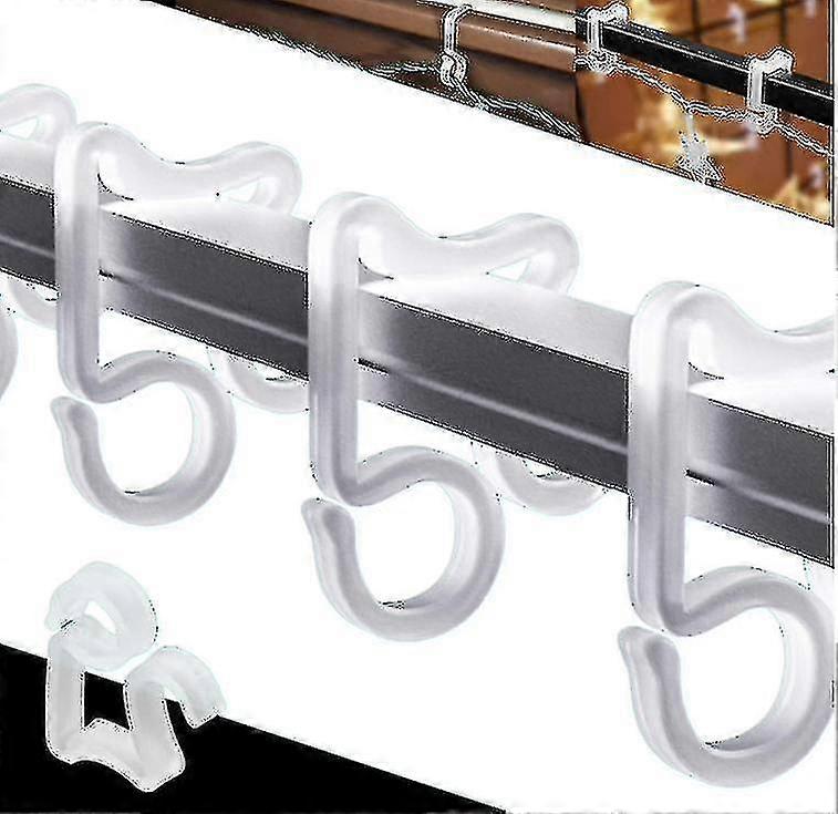 100pcs Clips Outdoor Hang Gutter Hooks Decoration String Lights