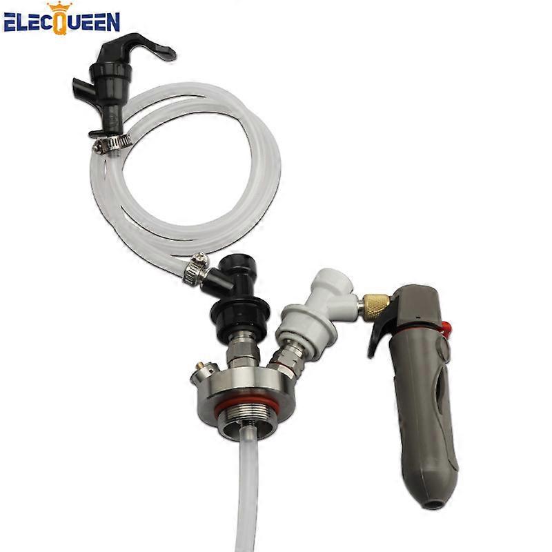 Home Brew Beer Keg Fittings Stainless Steel Mini Keg Tap Dispenser & Portable Co2 Keg Charger kit & Beer Line Assemble kits New