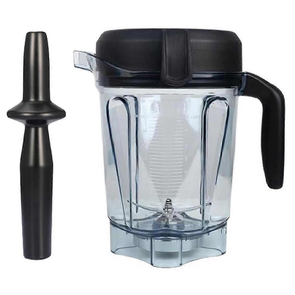 Blender Pitcher 64oz Low-Profile with Tamper,for 750 5200 5000 6300 7500 Vm0102 Vm0103 Classic/Comm