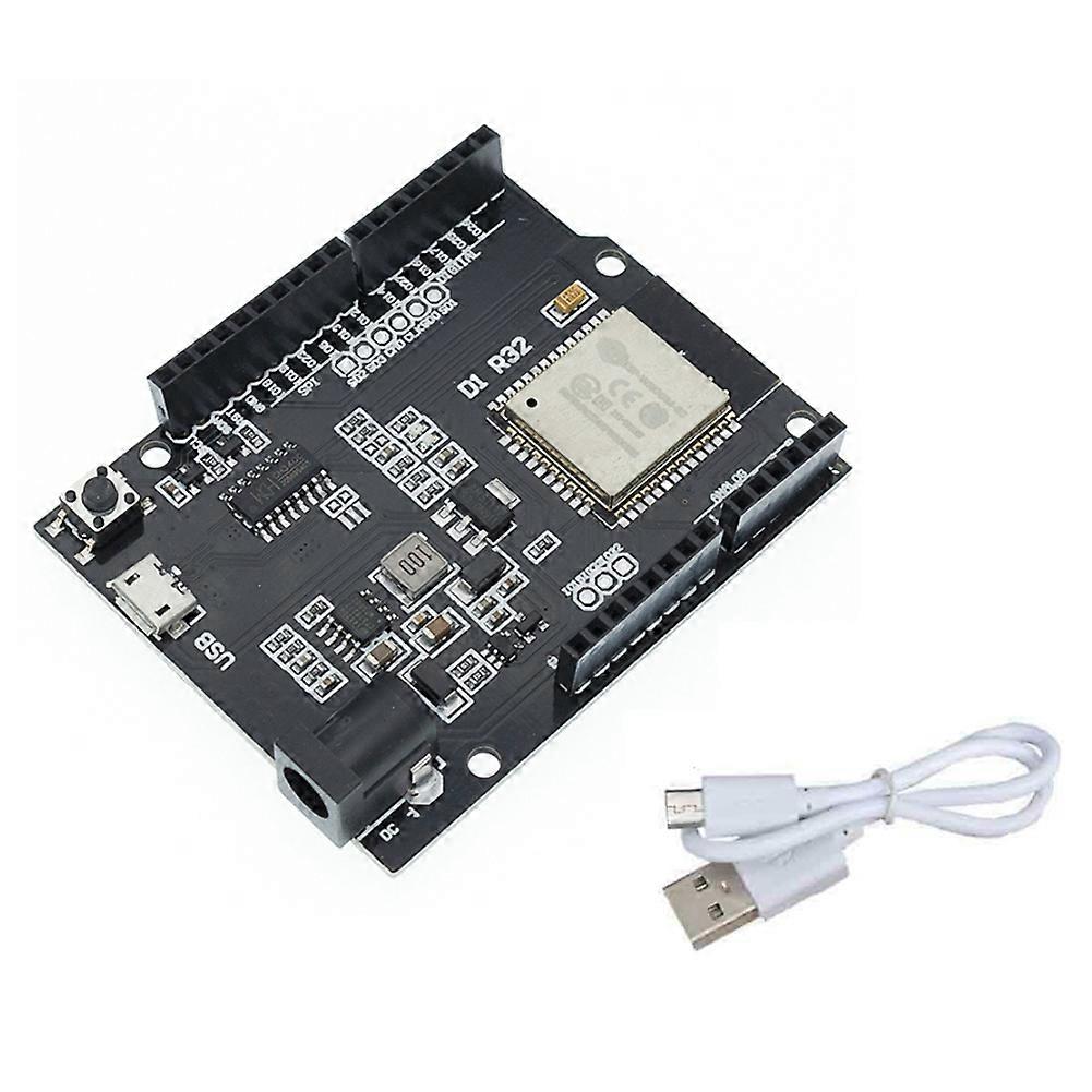 ESP32 Development Board+Data Cable for D1R32 WiFi and Bluetooth Module 4MB Flash Compatible with 1S