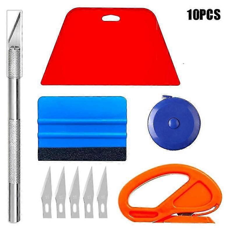 Starlight-professional Wallpaper Hanging Tool, Wallpaper Application Tool With Cutting Tool, Felt Squeegee, Rigid Squeegee, Tape Measure For Vinyl Fil