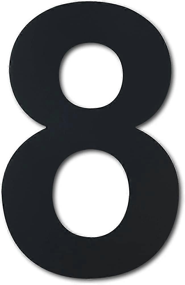 Número da casa escovada moderna - 8 polegadas, 203mm altura, 304 sólido