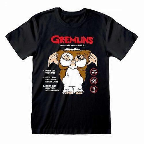 Gremlins Unisex Adult The Rules T-Shirt