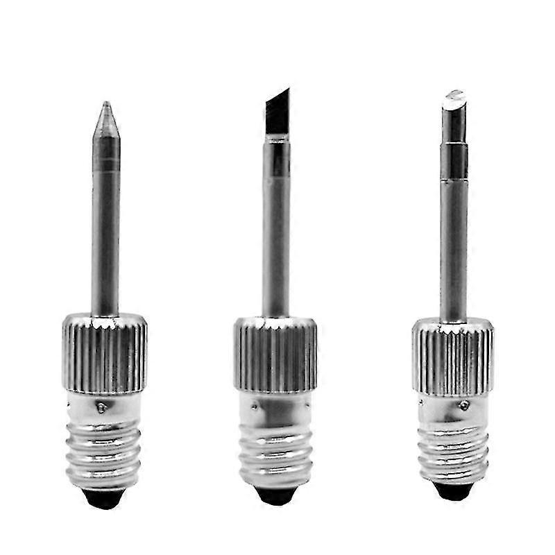 3pcs Usb Soldering Iron Head For E10 Interface Battery Soldering Iron Soldering Iron Head Threaded
