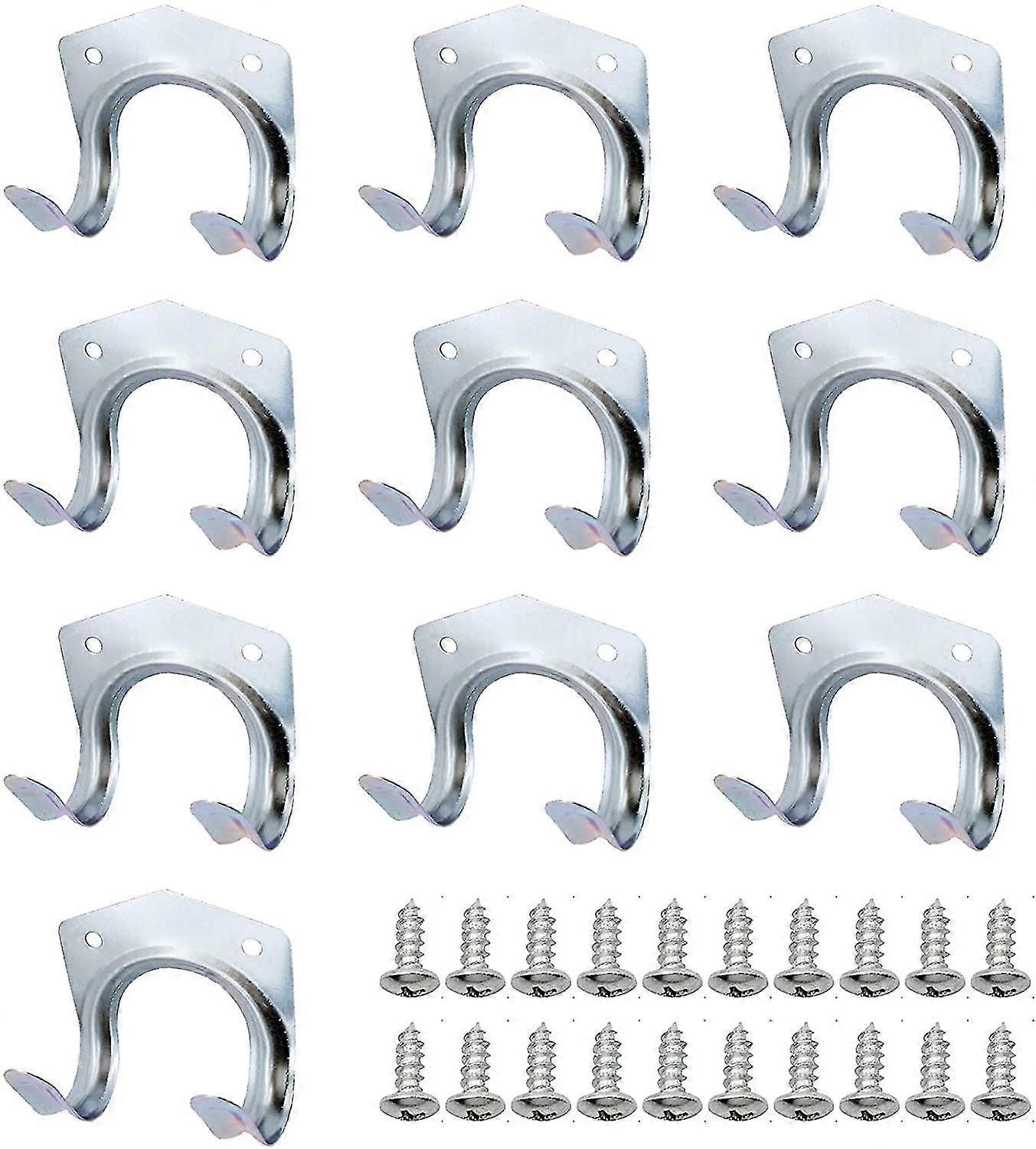 10 Piece Storage Hook Metal Tool Holder Hook Wall Mounted Hooks