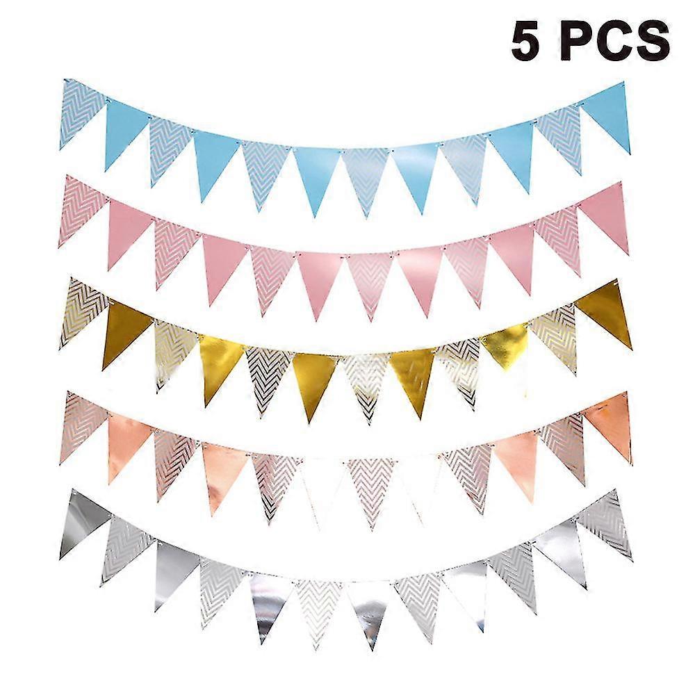 5 Piece Set Bunting Bunting Pennant Banner Pennant Garland