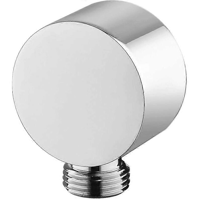 Round Hose Connector Chrome Wall Connecting Elbow Brass Universal 1/2" Sand