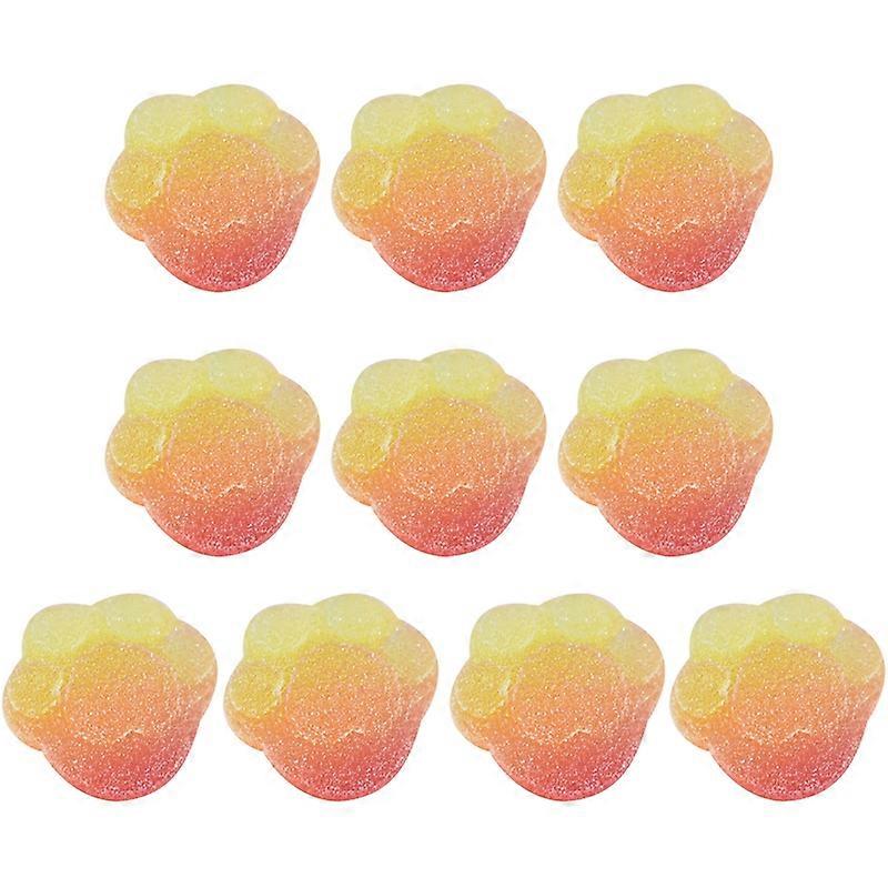 10Pcs Simulation Mini Resin Cat Paw Dollhouse Accessories Handicraft Toys for Photography KAESI