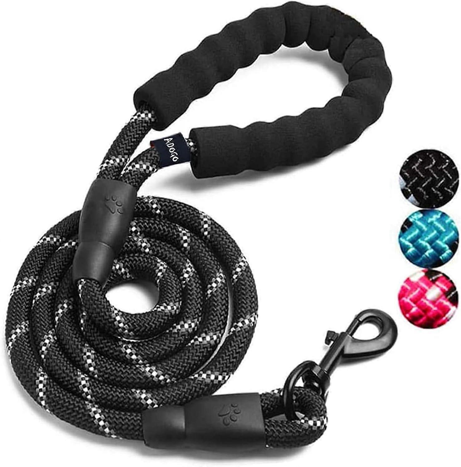 5FT Strong Dog Lead with Padded Handle and Reflective Threads