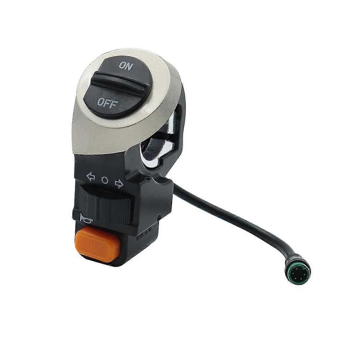3-in-1 E-Bike Switch Electric Scooter Front Lamp Signal Horn Turn Light ...
