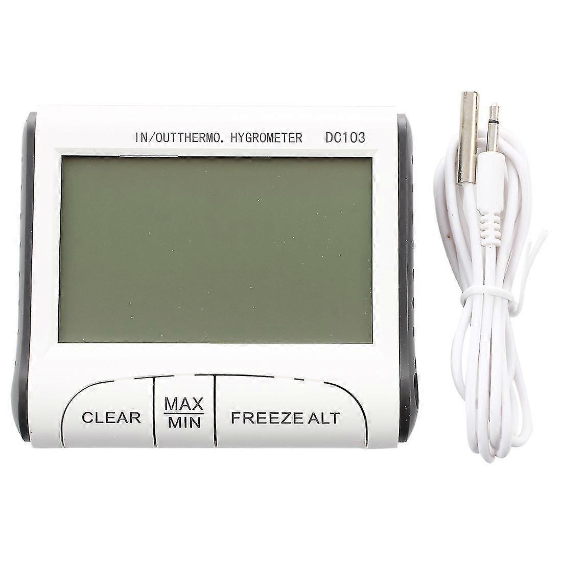 Dc103 Digital LCD bærbar indendørs udendørs termometer hygrometer