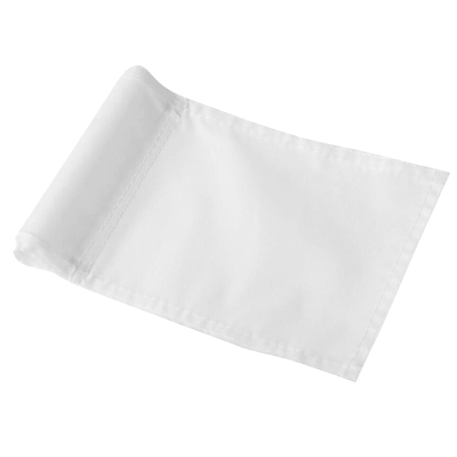 Solid Color Golf Pin Flag, 9.65" L X 5.9" H, Putting Flags For Yard White