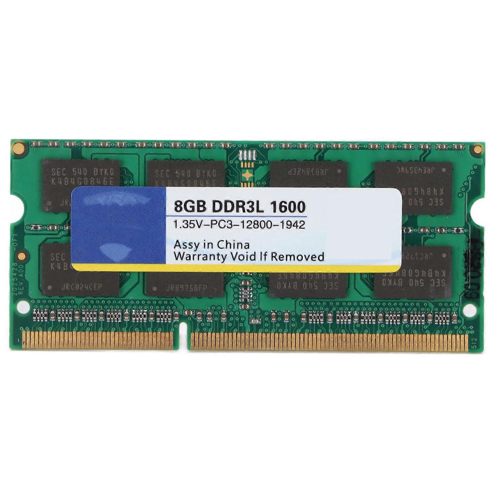 Mémoire RAM portable Xiede DDR3L, résistante à l'usure, anticorrosion, dissipation thermique, 1 600 MHz, 8 Go