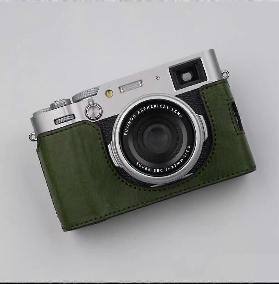 Handcrafted Leather Half Case for Fujifilm x100VI Camera - Protective Insert