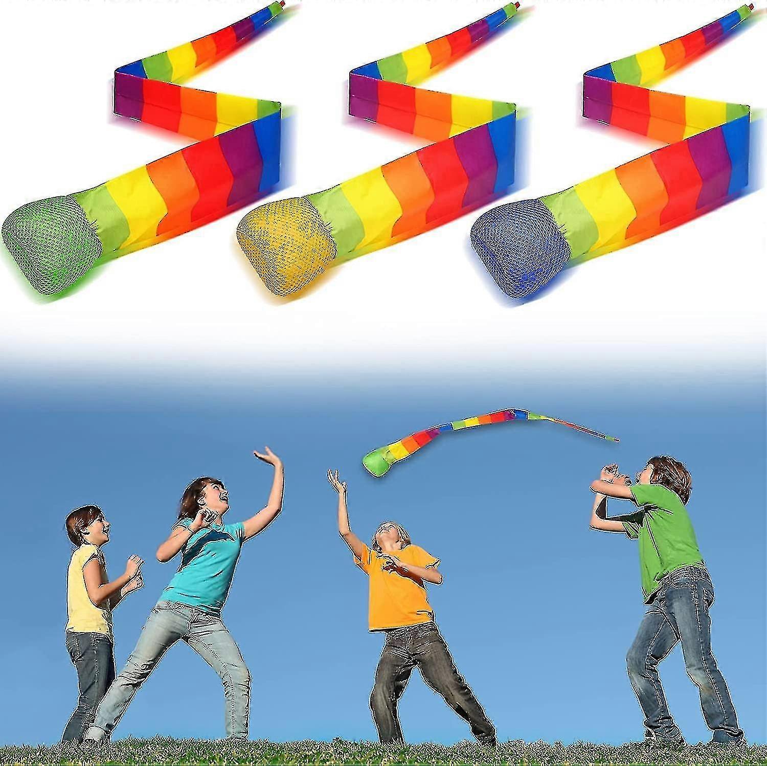 Catch Tail Foam Balls Soft Rainbow Play Ball Educational Sports Playground Balls Colorful Meteor Bal