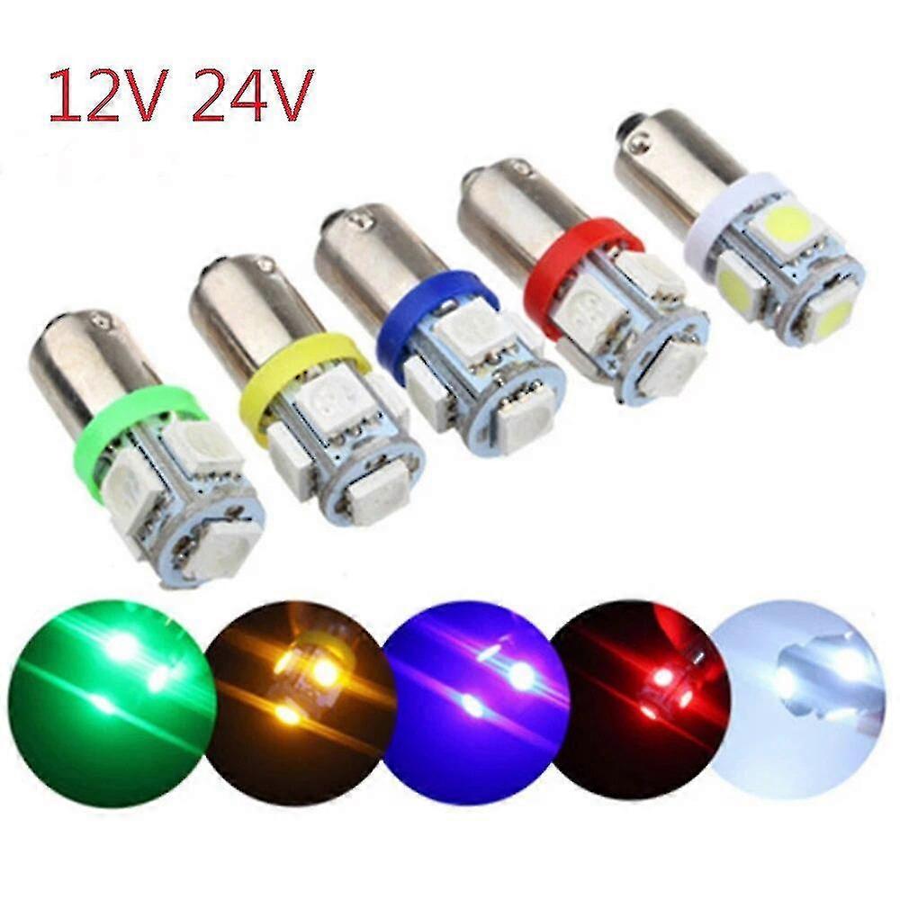 10pcs Ba9s αυτοκίνητο οδήγησε φως T4w T11 5050 5 SMD εσωτερικούς βολβούς DC 12v 24v έξοχο φωτεινό αυτόματο φωτισμό λαμπτήρων πινακίδων κυκλοφορίας λευκό