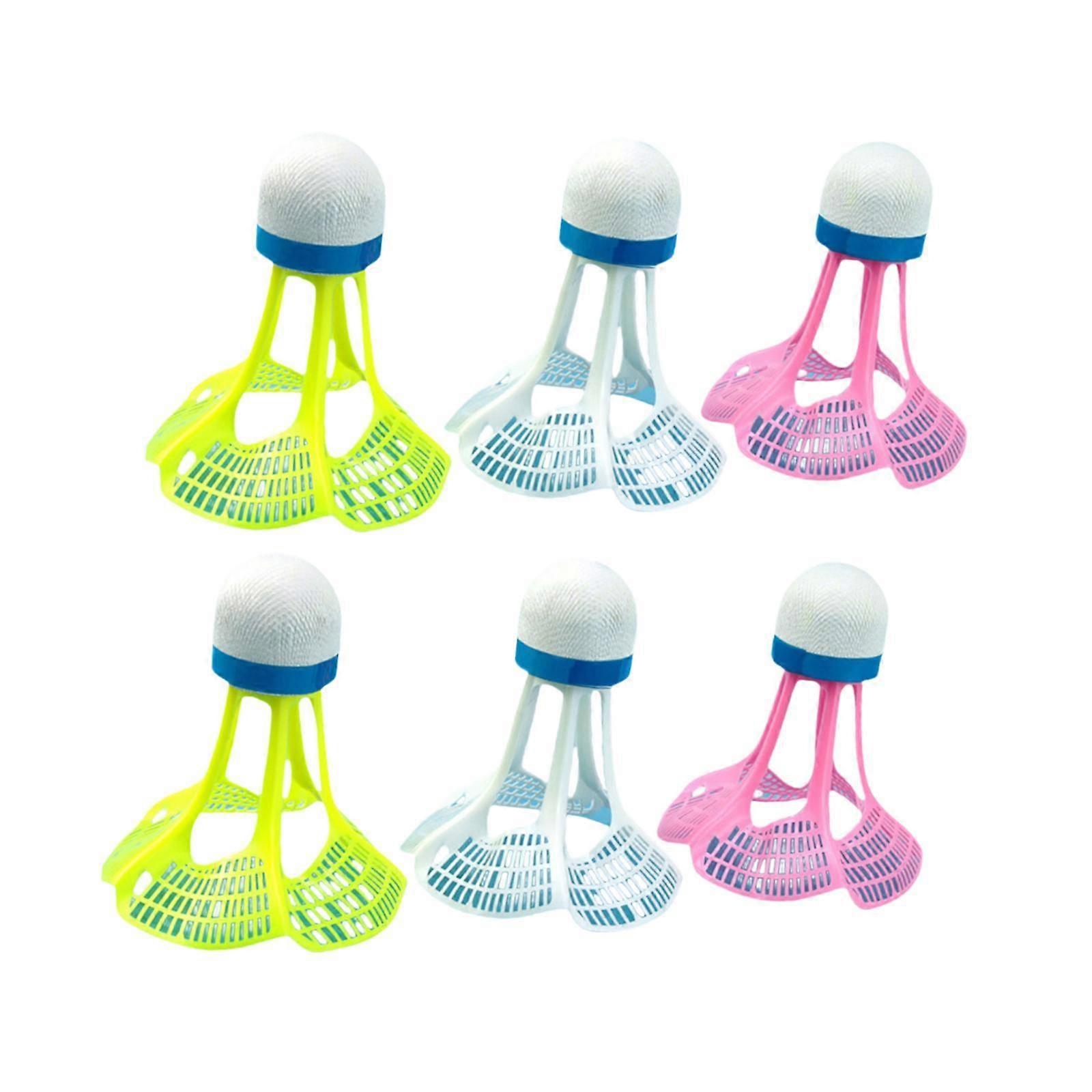 6Pcs Badminton Shuttlecocks Badminton Balls for Training Entertainment Match