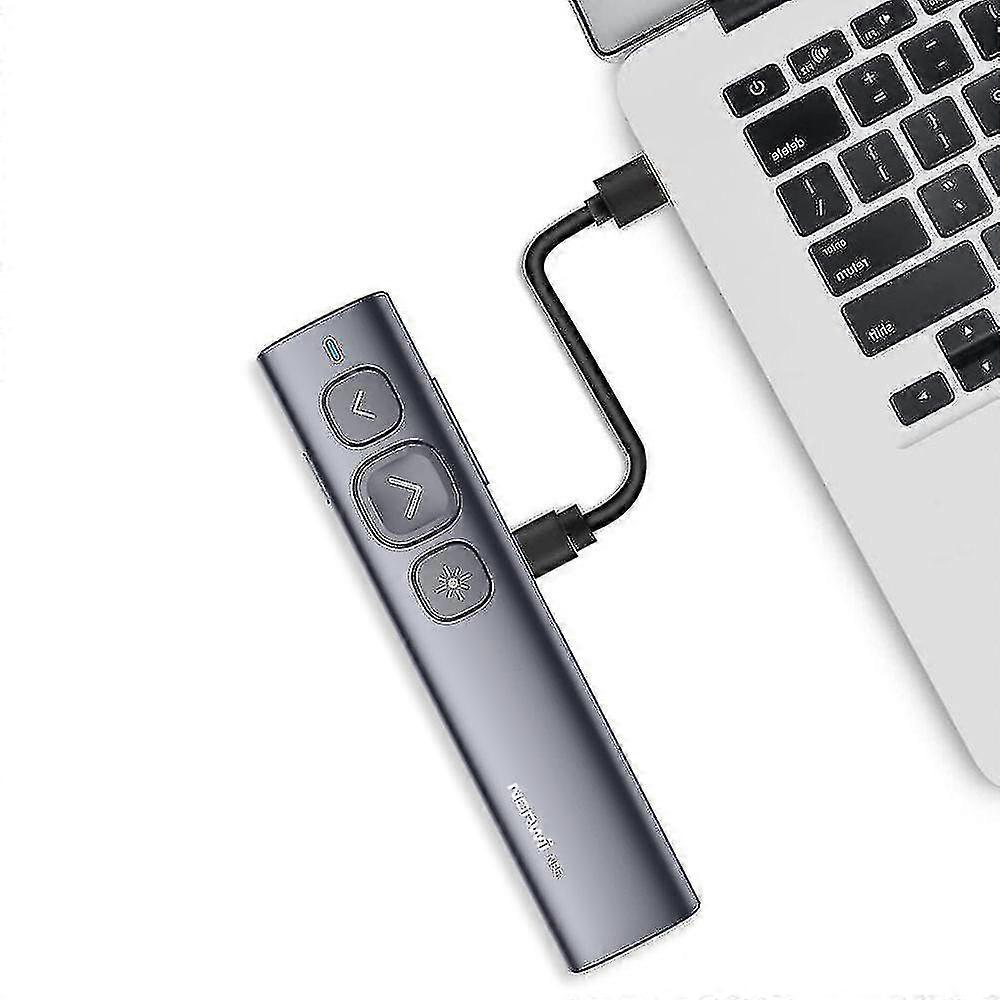 High End Design N95 Draadloze Presenter Type C Opladen Laser Pen Pointer Remote Clicker Voor Presenta