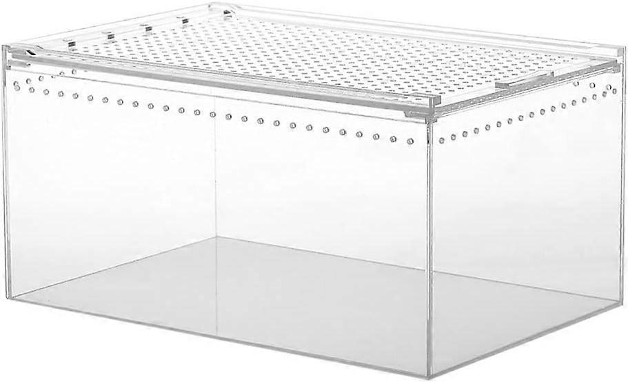 Acrylic Enclosure - Reptile Breeding Box Terrarium Cage,Snake Breeding Container, Transparent Portable Hatching Incubation Box, Mini Pet House for Spi