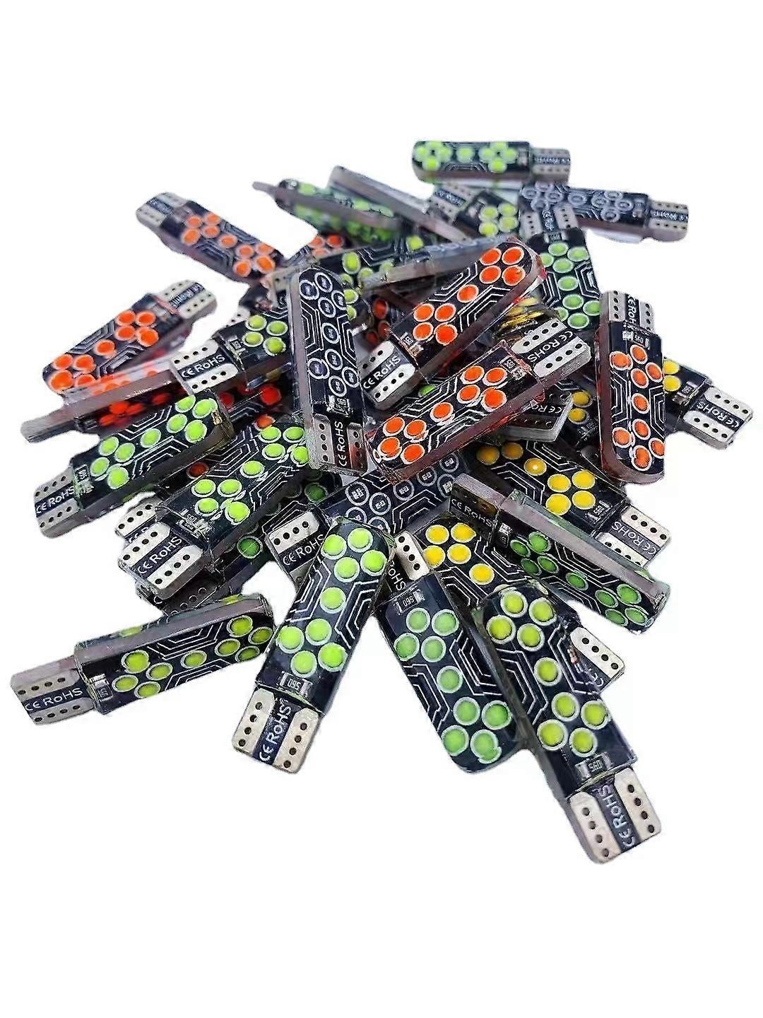 100x T10 W5W 194 168 ΣΠΑΔΙΚΑΣ οδήγησε λαμπτήρα λευκό σήμα θόλο ανάγνωση πινακίδων κυκλοφορίας φως αυτοκίνητο εσωτερικό φώτα αυτόματο