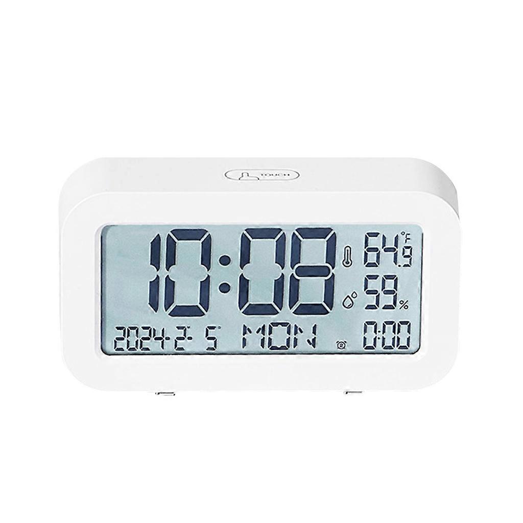 Practical Alarm Clock with Temperature Display LED Display Bedside Clock