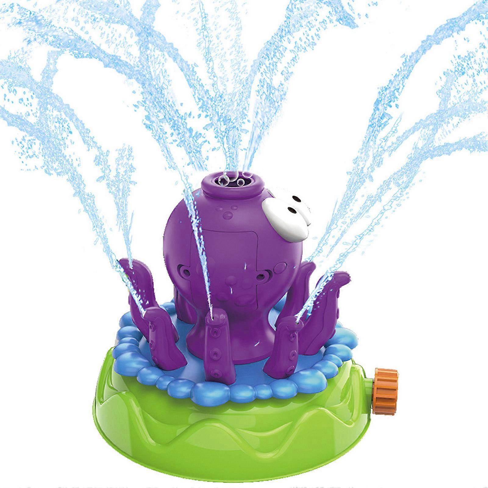 New Sprinkler Bubble Machine Toy 2 in 1 Rotating Water Spray Kids Automatic Bubble Maker for Lawn Backyard