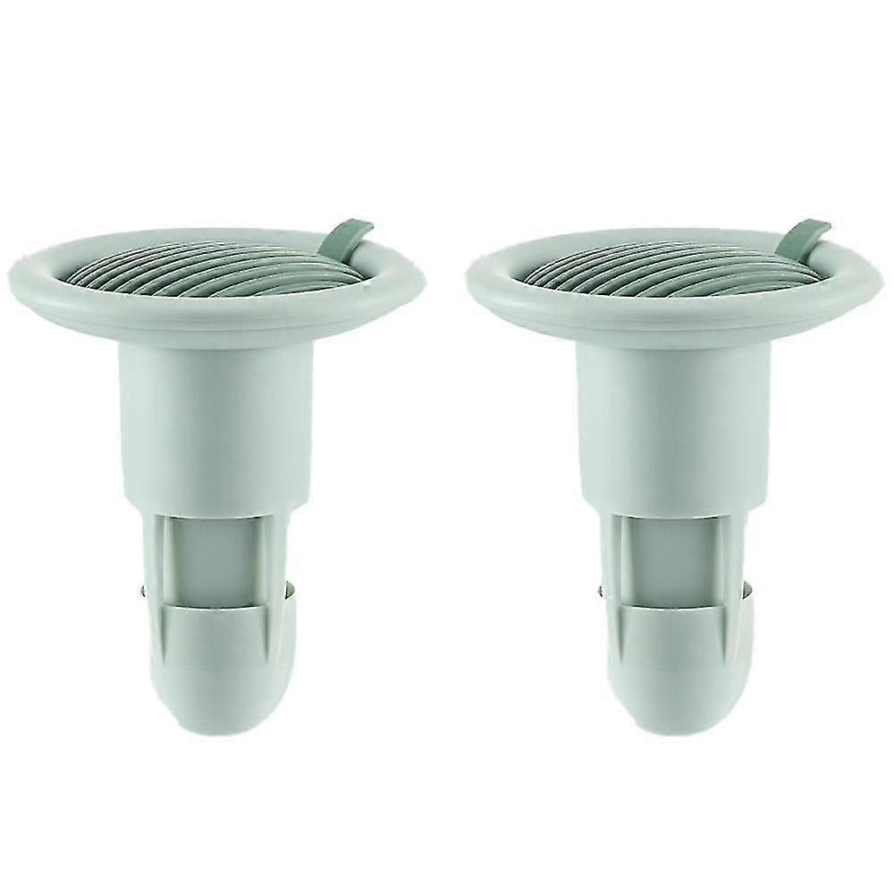 2PCS Durevole silicone sifone, con WC di drenaggio a pavimento (verde)