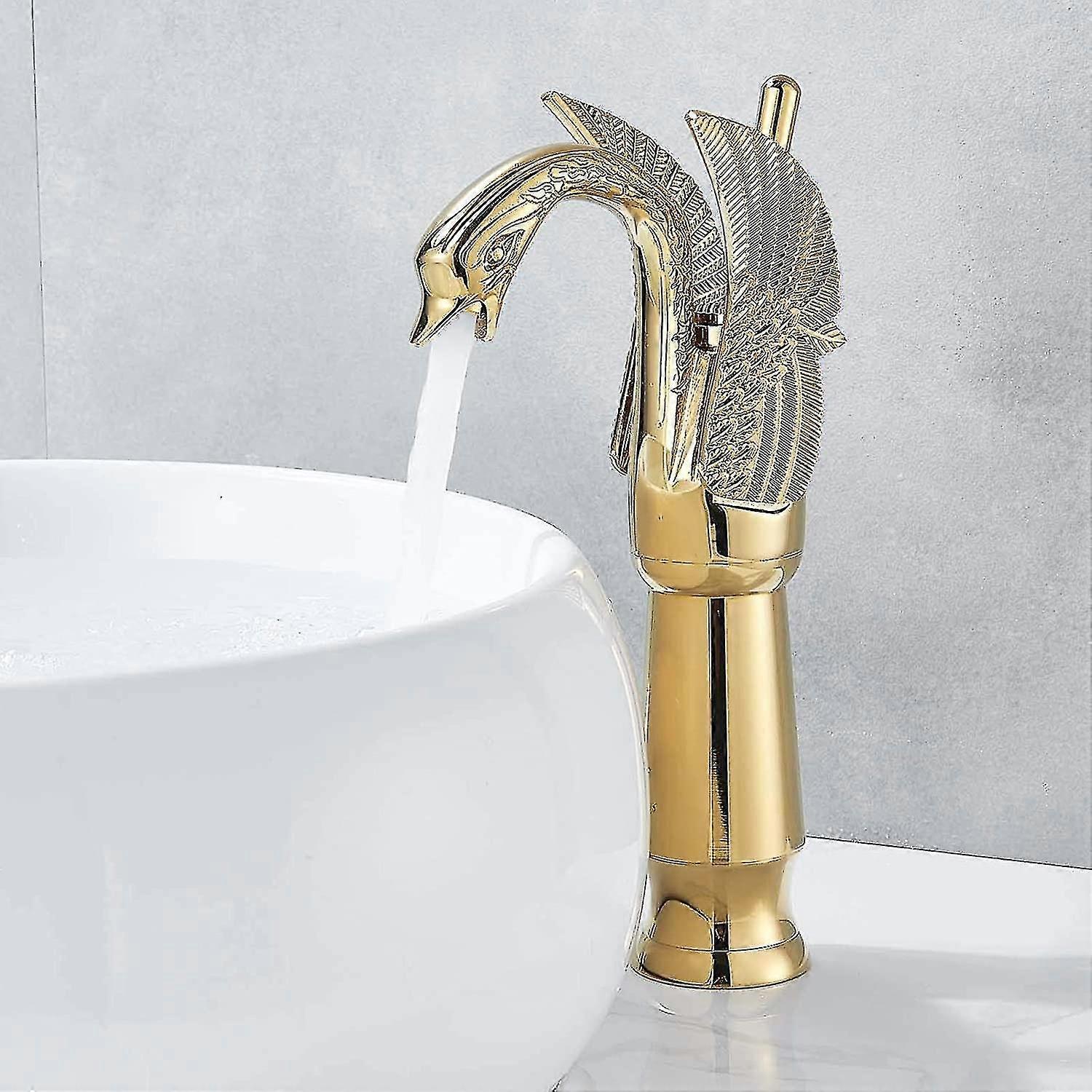 Brass Bathroom Faucet Single Handle Basin