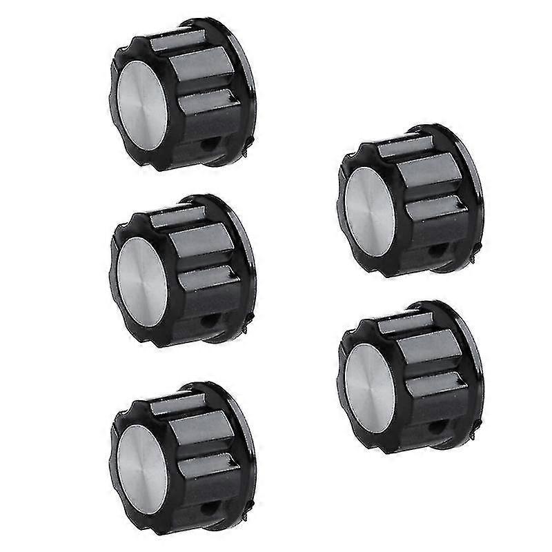 5pcs 6mm Adjustable Knurled Shaft Potentiometer Volume Control Rotary Knob
