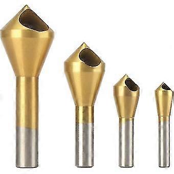 4Pcs Countersink Deburring Bit Hss Taper Drill Bit For Metal Wood Drilling