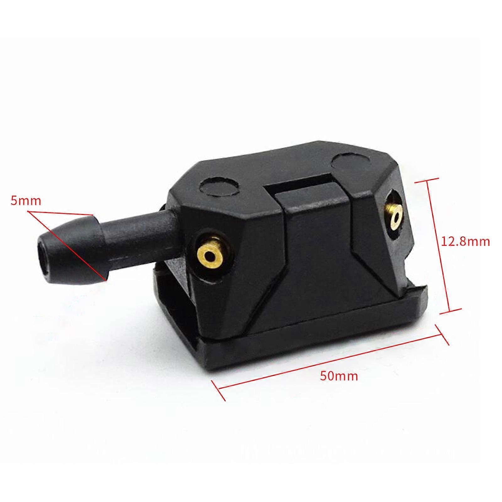 1/2Pcs Universal Front Windshield Washer Wiper Nozzle Sprayer Sprinkler Water Spout Outlet Auto Accessory