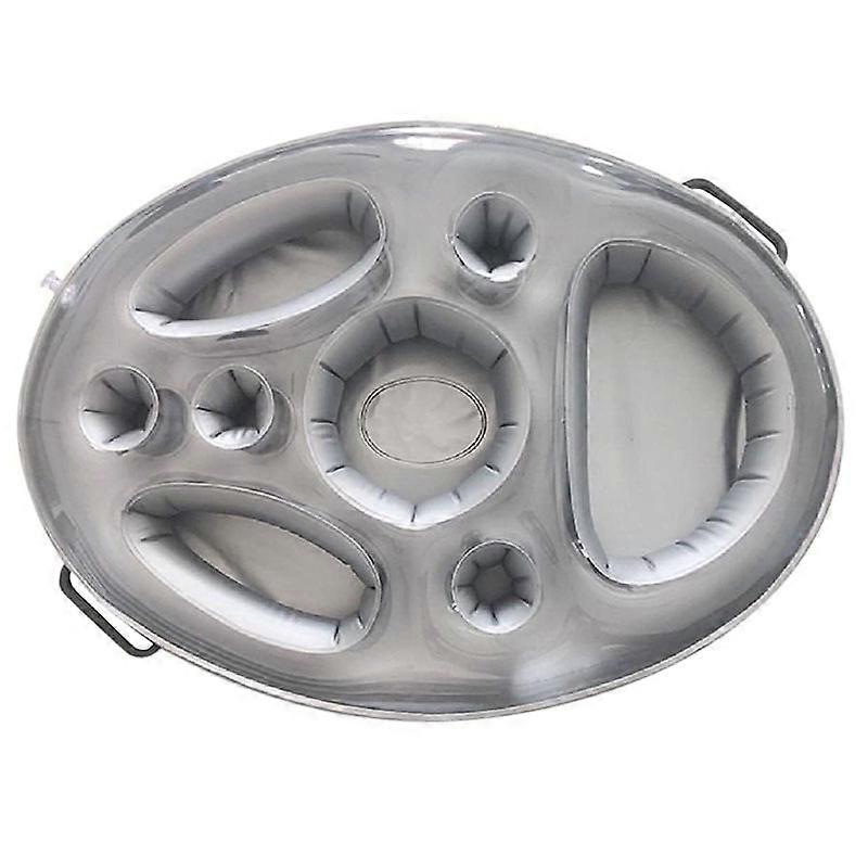 Inflatable PVC water ice bar self-service ice tray party floating portable beverage rack porous coaster tray