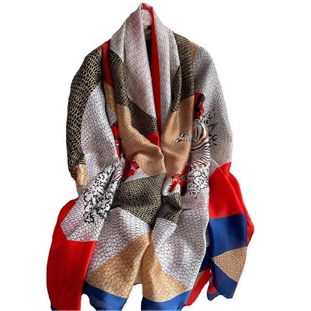 Geometric Shawl Wrap Beach Sun Proof Scarf Beach Cover up for Lady
