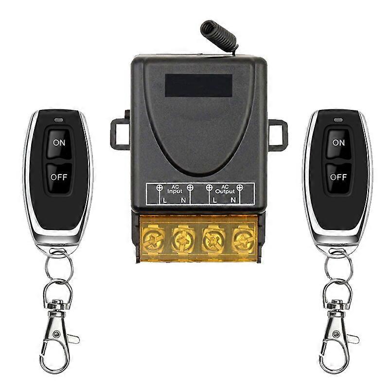 433mhz Remote Control Switch Ac220v 30a Hign Power On Off Remote Control Transmitter For Water Pump Motor Led/electric Appliance - Remote Control - Al