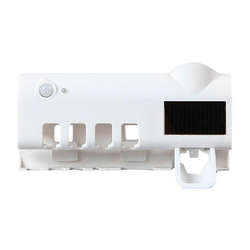 Automatic Toothpaste Dispenser, Wall Mount UV Toothbrush Holder, For Bathroom