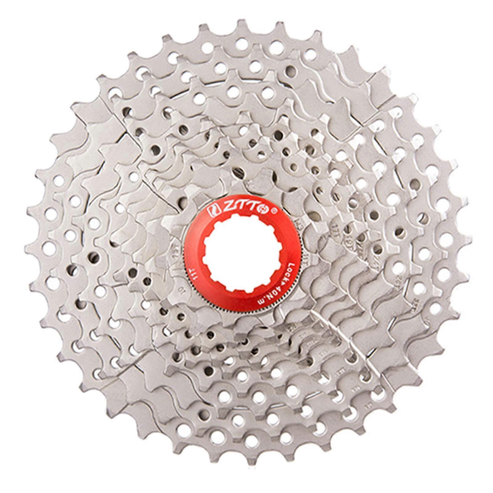 VTT 10s roue libre 10 vitesses cassette 11-36T argent couleur acier volant pour pièces