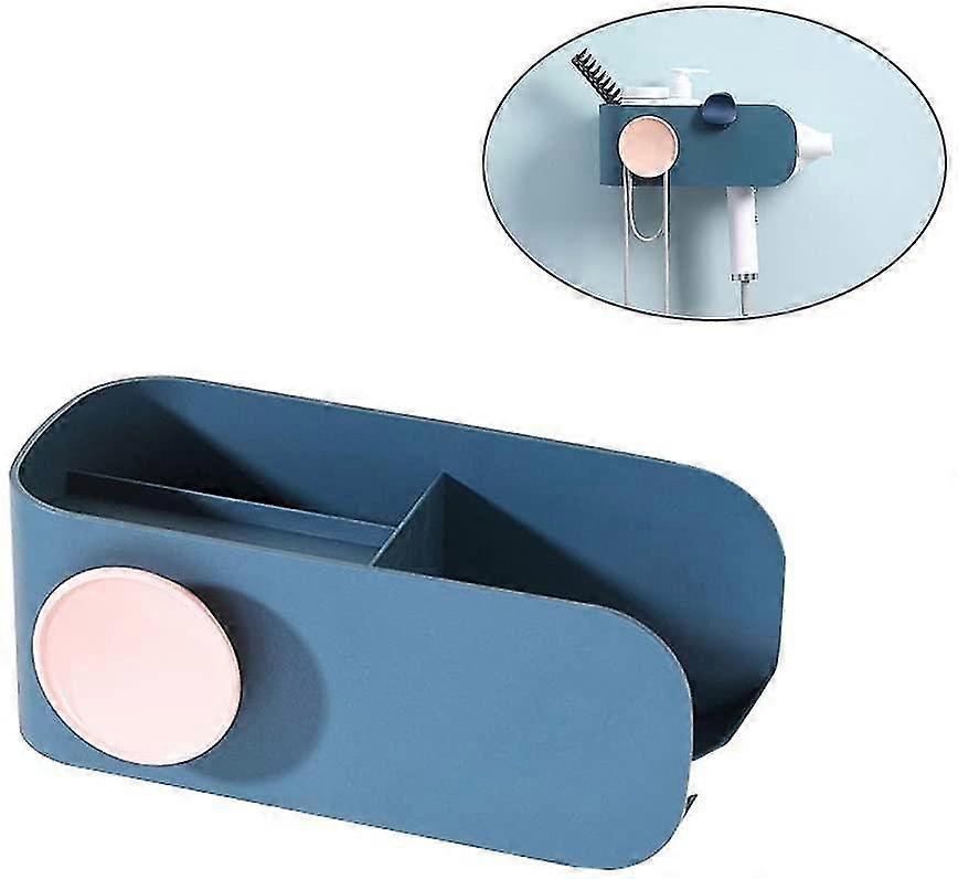 Wall Mounted Hair Dryer Holder - Blue