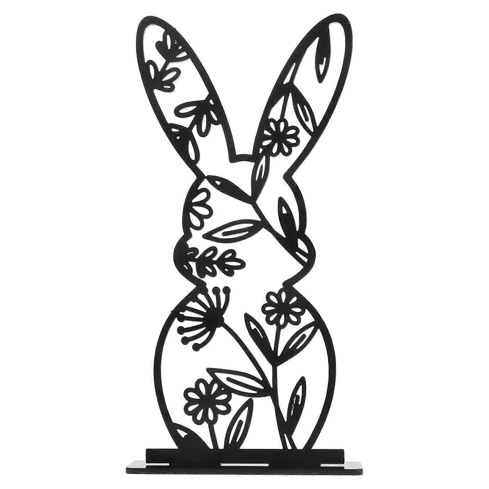 Easter Acrylic Bunny Sign Easter Themed Table Sign Bunny Table Decoration Acrylic Easter Table Sign