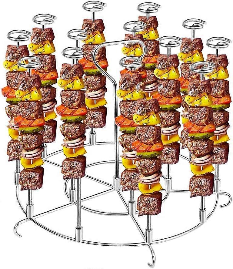 Tinor Griglia per spiedini in acciaio inossidabile compatibile con friggitrice ad aria, griglia per spiedini da 6 litri, accessori per barbecue per...