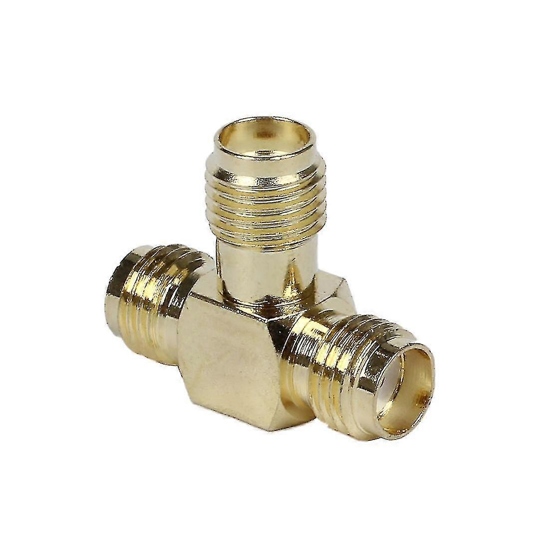 Sma Female To Two Sma Female Triple T Rf Adapter Connector 3 Way Splitter