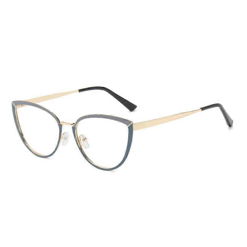 Color Changing Sunglasses Cat Eye Vintage Sunglasses Designed Eyewear Ati-blue Light Glasses Automatic Color-changing Metal