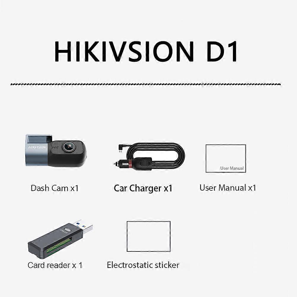 Hikvision D1 Car DVR 1080P HD F2.0 Night Vision Dash Cam para la aplicación del coche WiFi Control Video Recorder Camera 24H Parking Monitior
