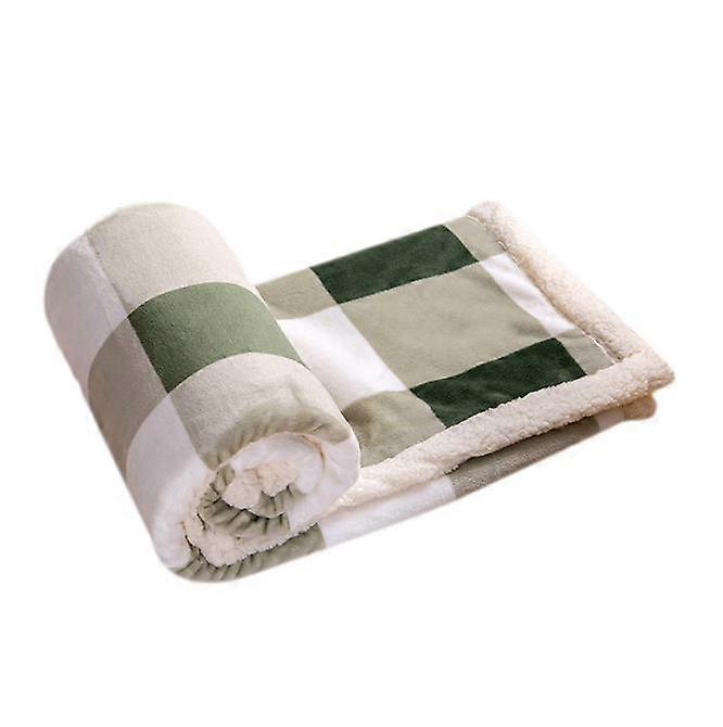 Flannel Throw Blanket, Soft Warm Buffalo Plaid Plush Blankets 130*150cm