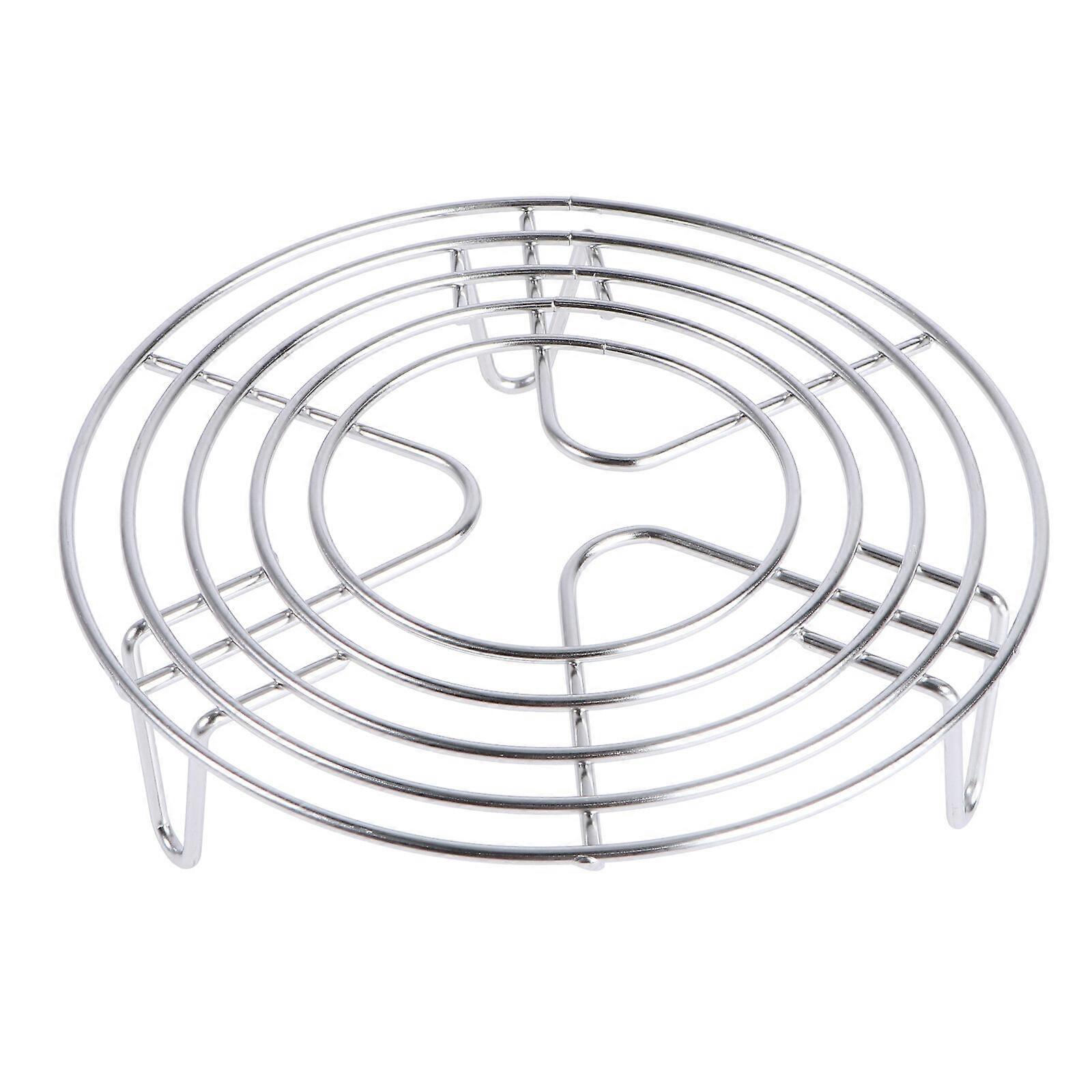 Stainless Steel Steamer Rack Multi-Purpose Round Cooling Rack for Steaming